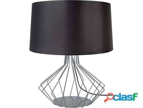 Lámpara de Mesa TOSEL Xéometrica (Plateado, Cilíndrico