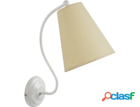 Lámpara de Pared TOSEL Spencer (Blanco, Crema - E14 - Máx.