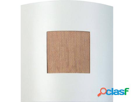 Lámpara de Pared TOSEL Telas Blanca y Cobre