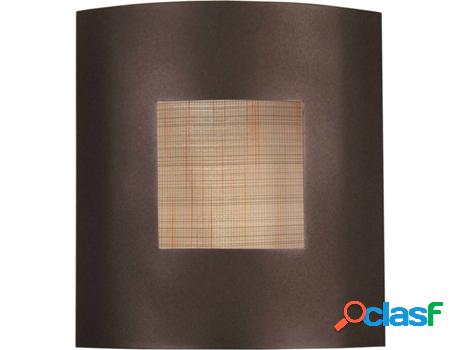 Lámpara de Pared TOSEL Telas Marrón y Cobre
