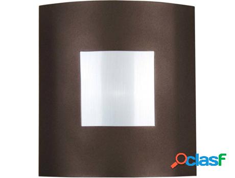 Lámpara de Pared TOSEL Telas Marrón y Plateada