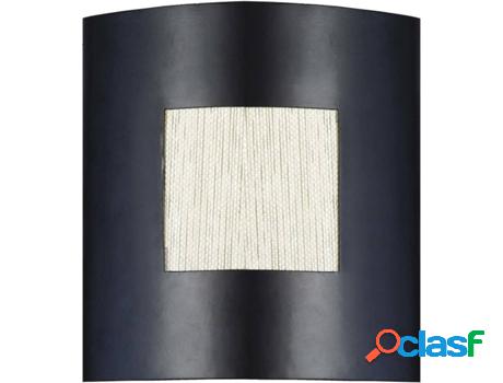 Lámpara de Pared TOSEL Telas Negra y Dorada
