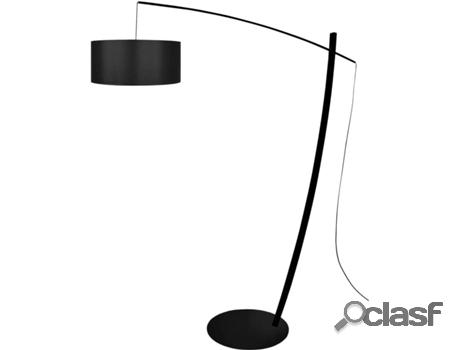 Lámpara de Pie Alto TOSEL Cavalaire (Metal - Negro - 44 x