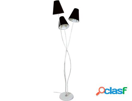Lámpara de Pie Alto TOSEL Lille (Metal - Blanco - 40 x 40 x