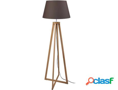 Lámpara de Pie Alto TOSEL Skara (Madera - Marrón - 51 x 51