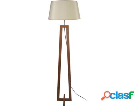 Lámpara de Pie Alto TOSEL Vili (Madera - Beis - 50 x 50 x