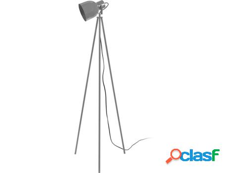 Lámpara de Pie TOSEL Carlson 2 (Gris - E27 - Máx. 40W -
