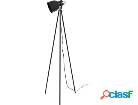 Lámpara de Pie TOSEL Carlson 2 (Negro - E27 - Máx. 40W -