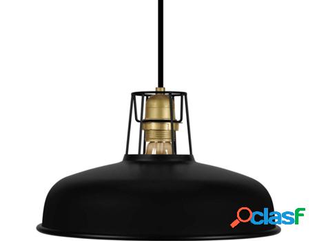 Lámpara de Suspención TOSEL Ans (Metal - Negro - 31,5 x