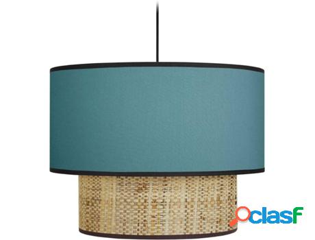 Lámpara de Suspención TOSEL Cochin B (Tela - Azul - 30 x