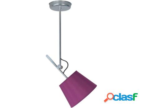 Lámpara de Suspensión TOSEL Articuler (Plateado y Violeta