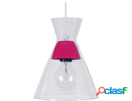 Lámpara de Suspensión TOSEL Conical (Rosa - E27 - Máx.