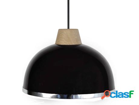 Lámpara de Suspensión TOSEL Demi-Boule B (Negro - E27 -