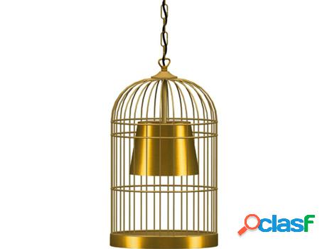 Lámpara de Suspensión TOSEL Gaiola (Dorado Oro - E27 -