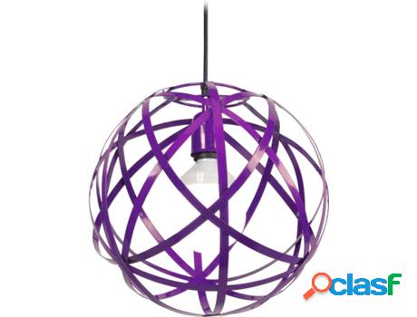 Lámpara de Suspensión TOSEL Globe Juno (Morado - E27 -