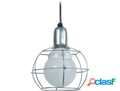 Lámpara de Suspensión TOSEL Hex.Globe Plateada