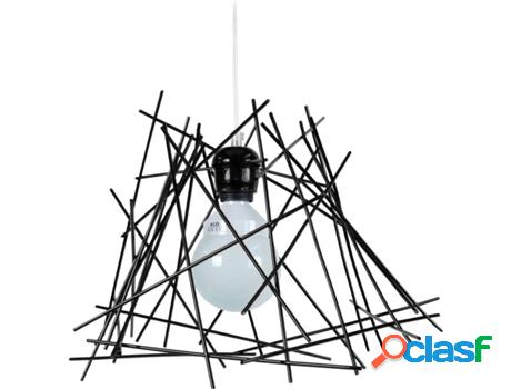 Lámpara de Suspensión TOSEL Hex.Incertus Negra