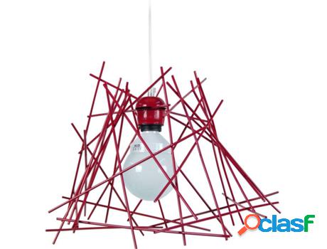 Lámpara de Suspensión TOSEL Hex.Incertus Roja