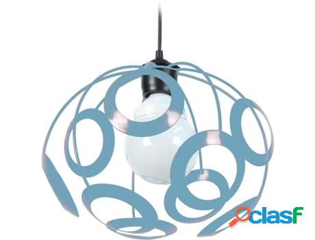 Lámpara de Suspensión TOSEL Jupiter Azul Claro