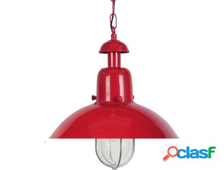 Lámpara de Suspensión TOSEL Nordik (Rojo - E27 - Máx. 40W