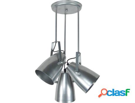 Lámpara de Techo TOSEL Larsen (Plateado - E27 - Máx. 40W -