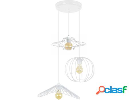 Lámpara de Teto TOSEL Asolo (Metal - Blanco - 45 x 45 x 90