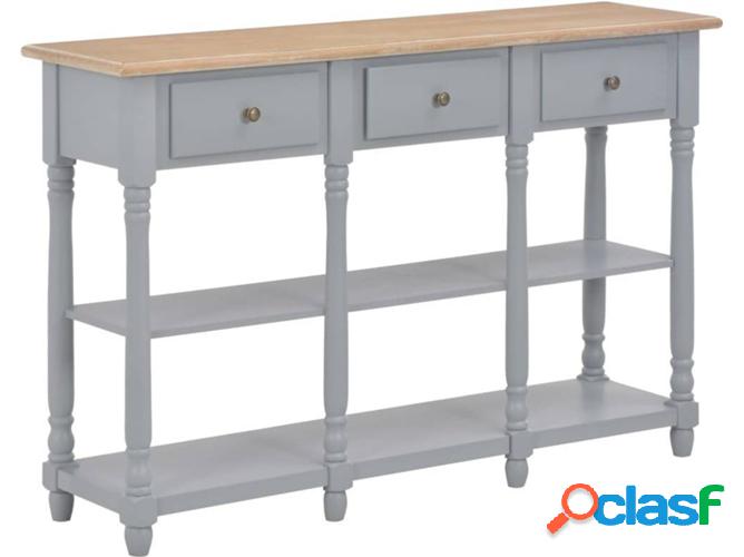 Mesa Consola ART PLANET MDF Gris (120x30x76cm)