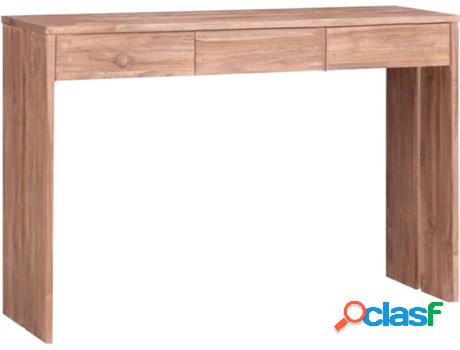 Mesa VIDAXL 287891 Castaño (Madera - 110 x 35 x 75 cm)