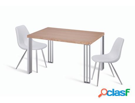 Mesa de Cocina Fija PORTUS Cacao (110x70x75 cm - Madera -