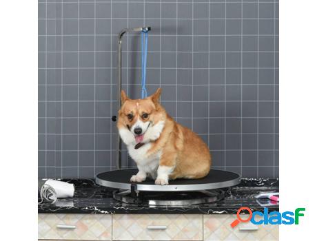 Mesa de Corte para Perros PAWHUT D01-035V01 (Negro - 65 x 10