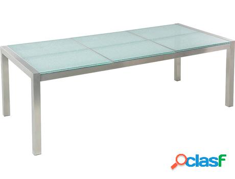 Mesa de Exterior Grosseto (Transparente - Cristal Templado