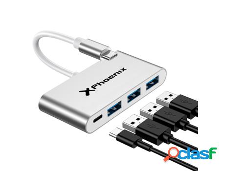 Mini Hub Tipo C - 3 X Usb 3.0 - Tipo C PHOENIX Pd