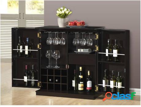 Mueble Bar VENTE UNIQUE Gordon (Negro - MDF - 88 x 48.2 x 96