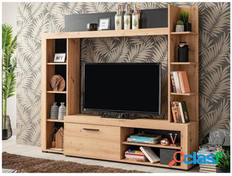 Mueble de TV VENTE UNIQUE (Beis - Madera - 157.5 x 172.5 x