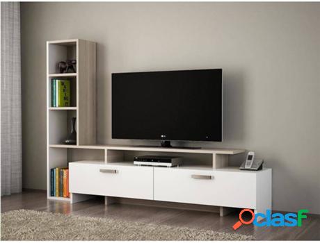 Mueble de TV VENTE UNIQUE Simala (Aglomerado - Blanco -