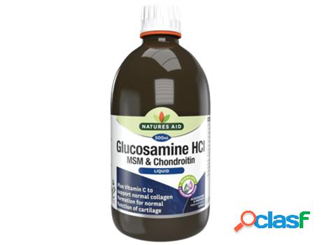 Natures Aid Glucosamine HCl MSM & Chondroitin Liquid 500ml