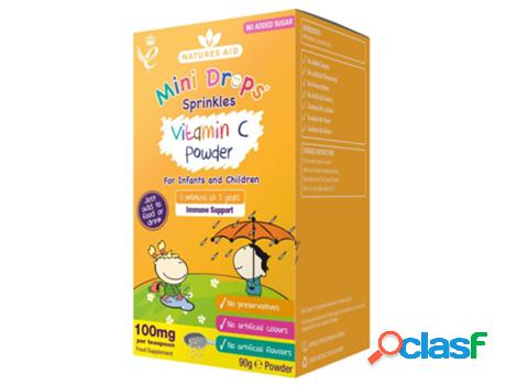 Natures Aid Mini Drops Sprinkles Vitamin C Powder 90g