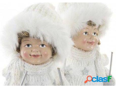 Navidad HOGAR Y MÁS Alegre Invernal De Niño Esquiando