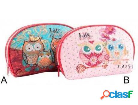 Neceser HOGAR Y MÁS Pvc Búho (26 x 16 x 6,50 cm)
