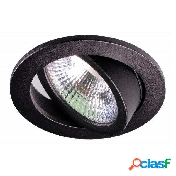 Noxion LED Ajustable Slim Spot Negro Esférica 6W 350lm 60D