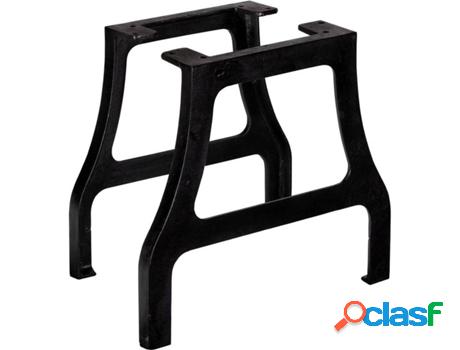 Patas para Mesas VIDAXL 245421 Negro (Hierro fundido - 45 x