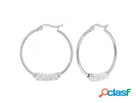 Pendientes SC_CRYSTAL Mujer (Acero - Plateado)