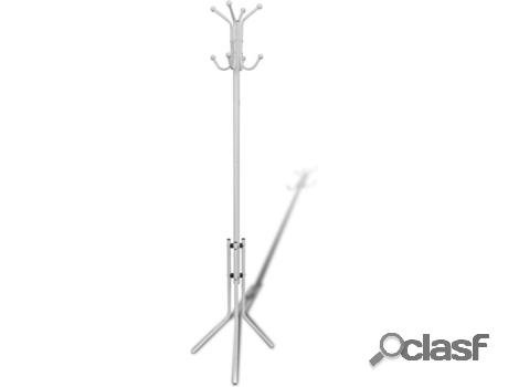 Perchero VIDAXL (Blanco - Metal - 41 x 41 x 179 cm)