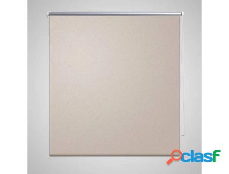 Persiana Opaca Enrollable VIDAXL Beis (100 x 175 cm)