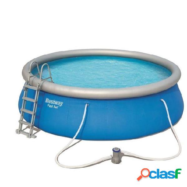 Piscina Hinchable Bestway Fast Set 457x122cm con filtro de