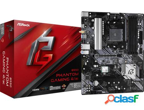 Placa Base ASROCK B550 PHANTOM Gaming 4 AC (Socket AM4 - AMD