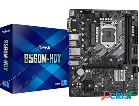 Placa Base ASROCK B560M-HDV (Socket LGA 1200 - Intel B560 -