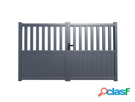 Portal VENTE UNIQUE Bartos (133 x 392 x 4.5 cm - Gris)