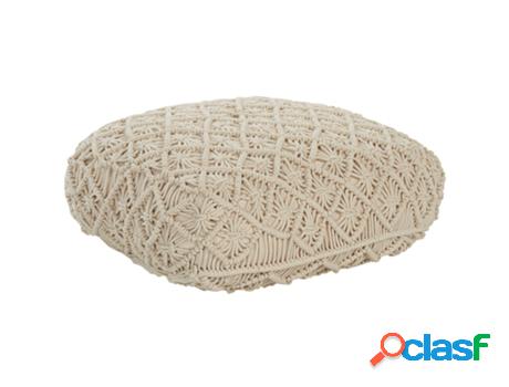 Pufs BELIANI Berrechid (Algodón - Beis - 50 x 50 x 20)