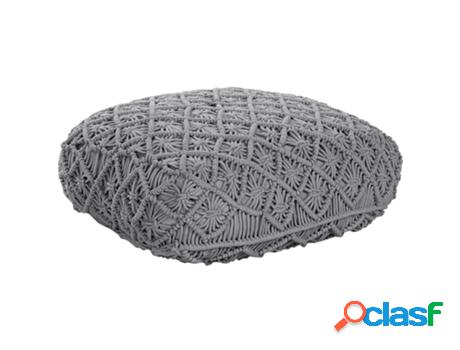 Pufs BELIANI Berrechid (Algodón - Gris - 50 x 50 x 20)